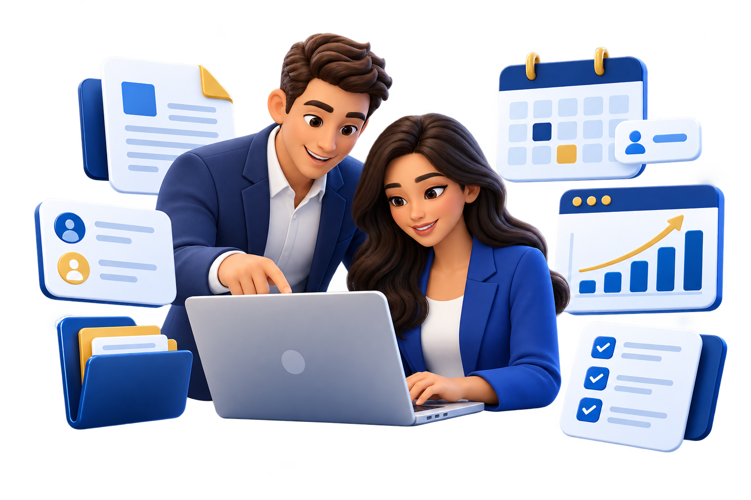 Enterprise Software & Productivity Solutions technology services illustration