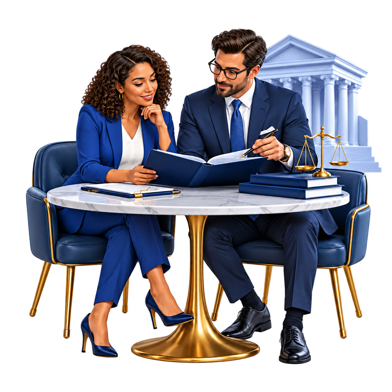 Business Contracts & Legal Documentation professional services illustration